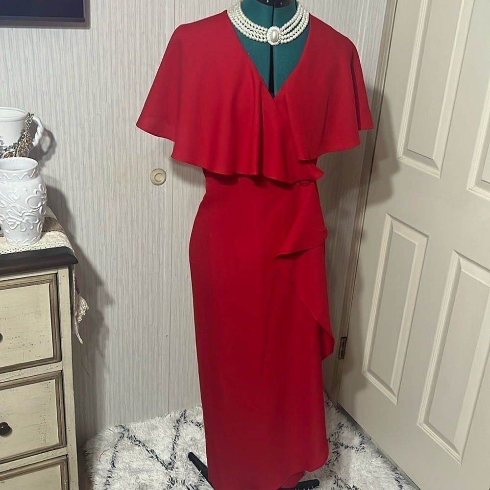 A.B.S. Evening Collection red cocktail Dress